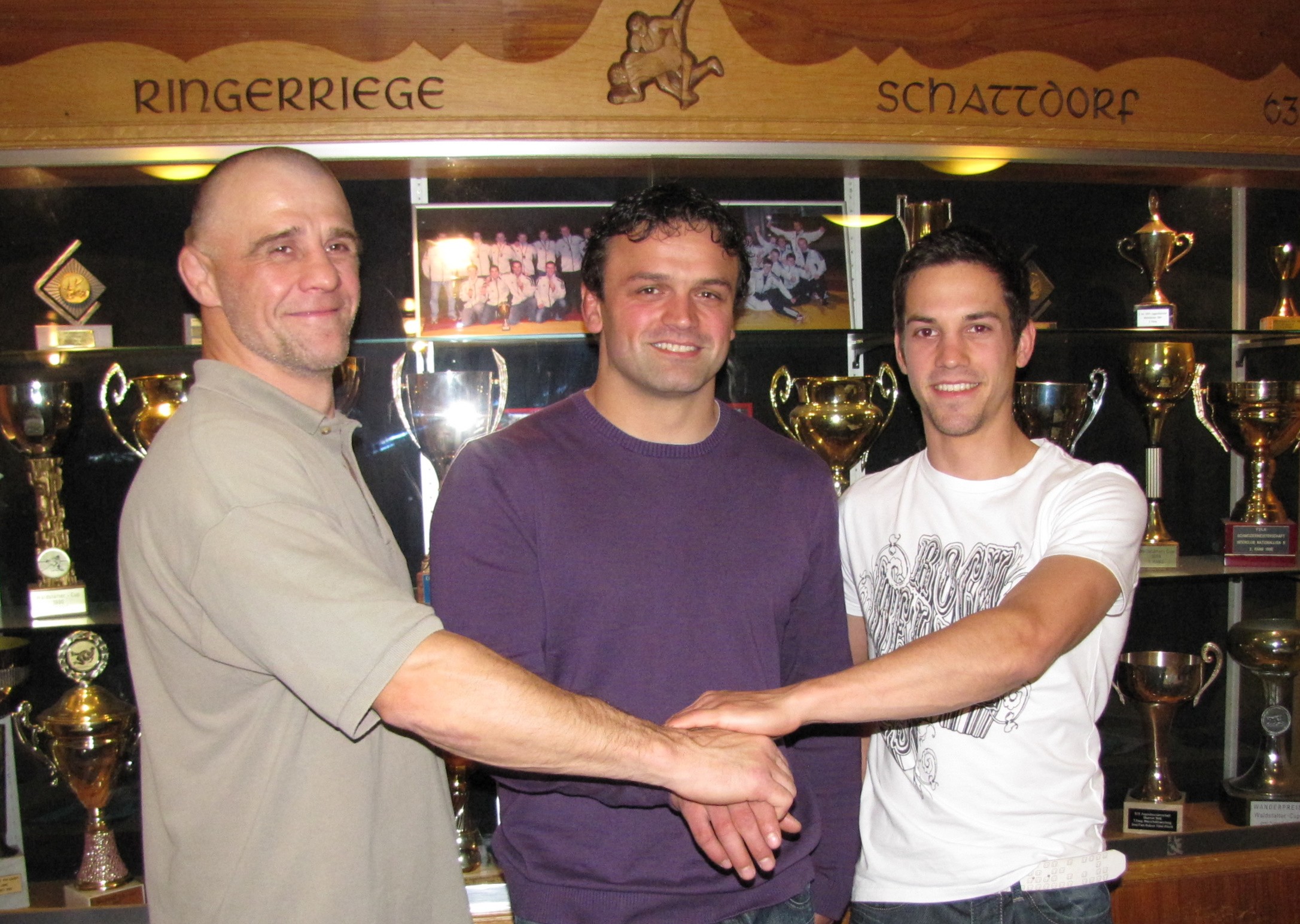 GV-Trainer Trainer-/Coach-Trio (von links): Laszlo Dvorak, Michi Jauch, Erich Gisler.